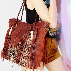 👜 FREE PEOPLE / / Canyonland Tote in Rust